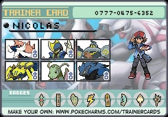 Ma carte de dresseur pokémon blanc