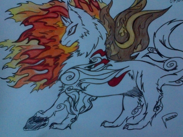 Okami, les flammmes de l'enfer et le trucs ultra chelou.