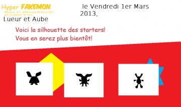 La silhouette des starters!