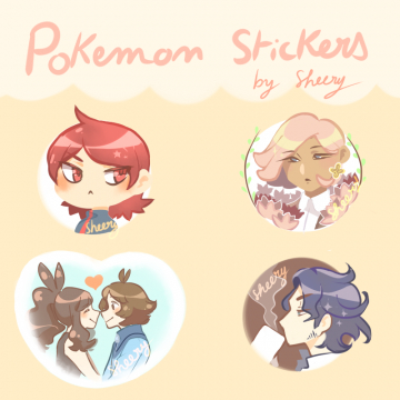 Des Stickers de dresseurs Pokemon