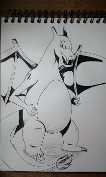 Inktober, Dracaufeu (jour 1) 