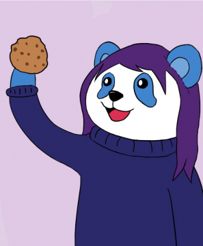 Seigneur panda qui trouve un cookie