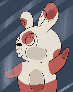 Spinda contre vitre (crash test) 