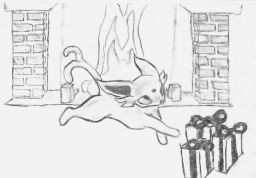 Dessin fait au fusain
