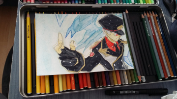 Todoroki Shôto - aquarelle