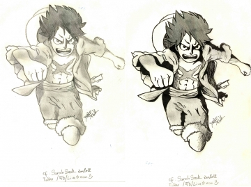 Luffy, crayonner par un insomniaque x)