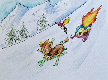 [SpeedGraph] Les pokémons feu font du ski