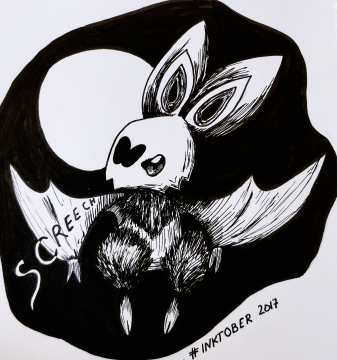 Inktober 9 : Screech
