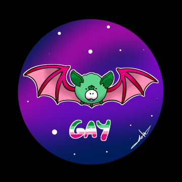 Rhinolophe de l'amour Gay (drapeau watermelon)