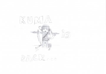 Dessin #3: Mon perso' Minecraft, avec son armurerie PvP (brouillon)