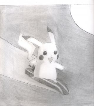 Pikachu Surfeur by moi.