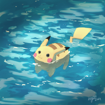 pika nageur