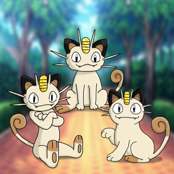 Poketober jour 1 : Le trio de miaouss !