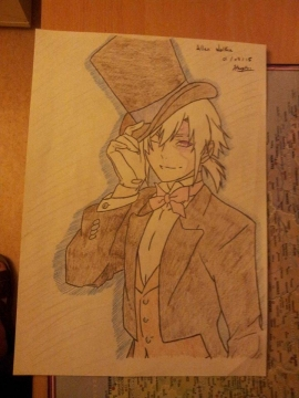 Allen Walker with a suit