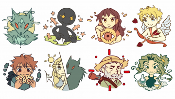 Les personnages du loup garou