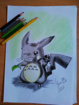 Pikachu totoro!