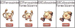 forme bizarre de ferossinge et de colossinge