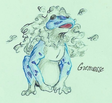 Fluffy frog