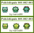 Mes premiers Pokédeguis !