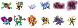 les legendaires de la version topaze et ametiste 