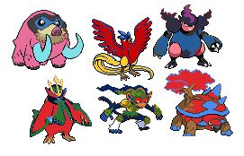 quelque recolorations de pokémon