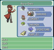 Mon équipe dans pokémon platine