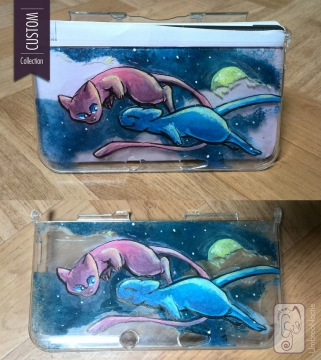 Custom 3DS XL case - Mew et SMew