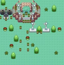l'entrée de la base de ma team foret