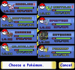 le nouveau menu