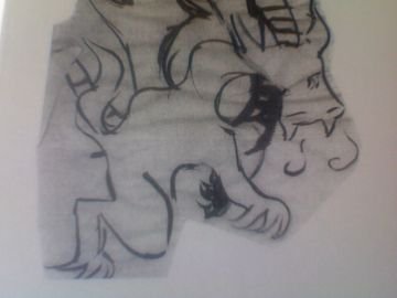 Mon dragon  a l'encre de chine!!