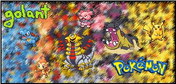 Ma Baniere avec mes pokemon preferer