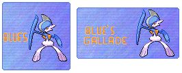Avatar et Bannière, essai 1 pour Blue's'Gallade!