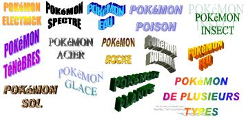 Les types de POKéMON originaux...
