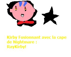 RayKirby : Kirby fusionnant avec la cape de Nightmare