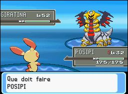 [AUTRE]Combat Posipi contre Giratina pour Posipi coeur/Bras aura.