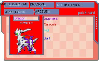                                                               Super Arcéus