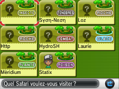 pokemon x code ami safari