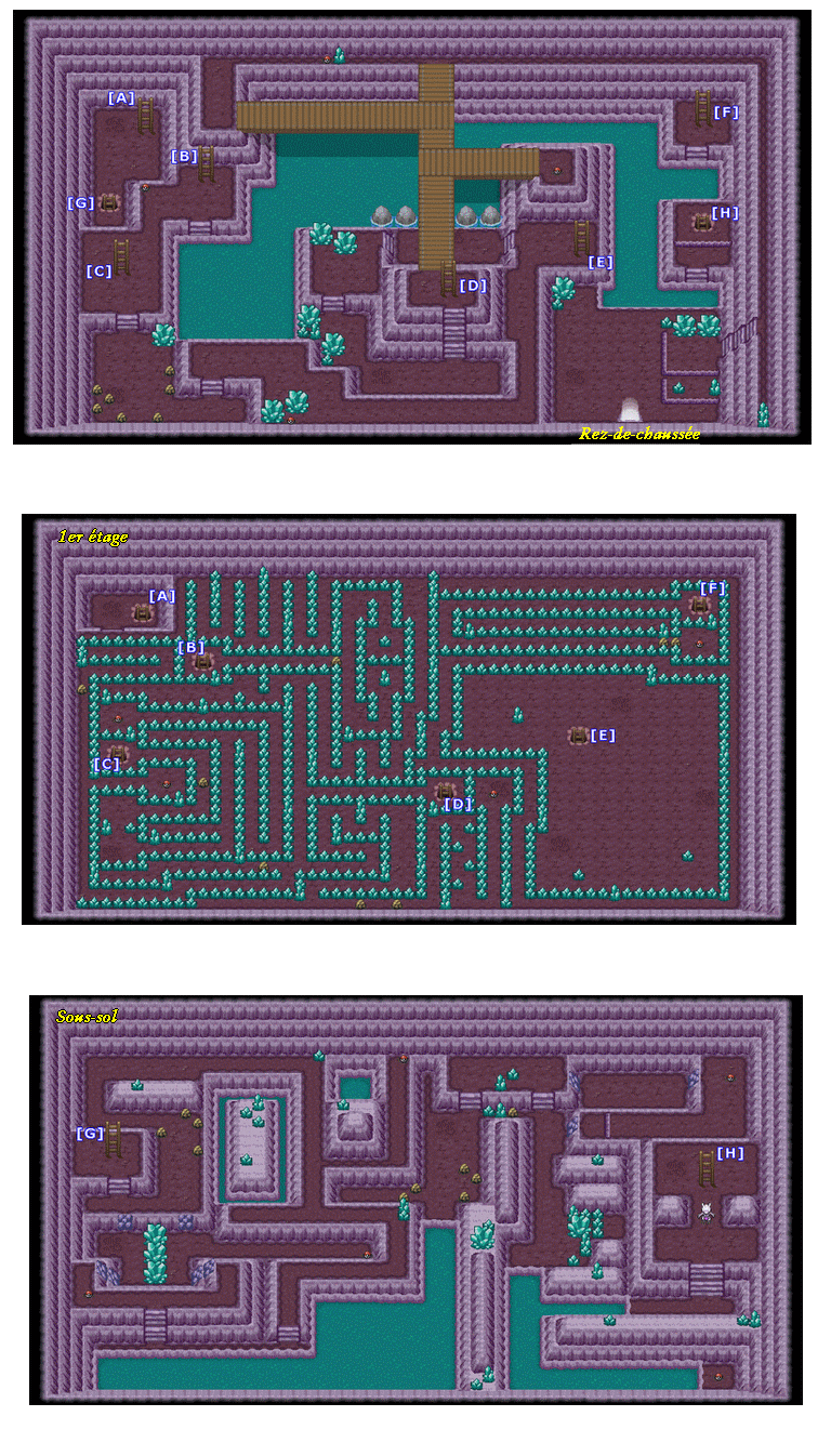 Pokémon Or HeartGold et Argent SoulSilver > Guide des Lieux > Caverne Azurée