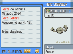 Classeur A5 Platine HeartGold Soulsilver avec 17 feuilles