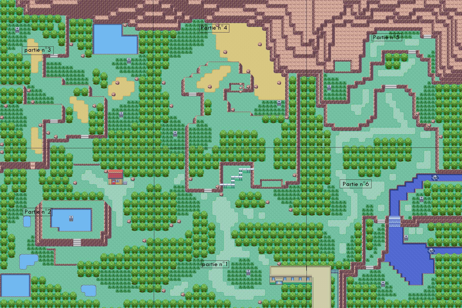 plan parc safari pokemon vert feuille