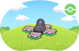 Pierre tombale bordée de fleurs