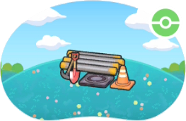 Plaque d'égout en travaux