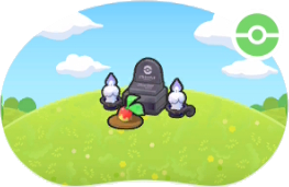 Pierre tombale sinistre avec offrande