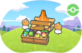 Camp rempli de délicieuses Baies