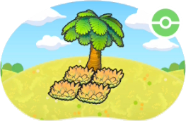 Hautes herbes jaunes sous un arbre