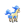 Ponyta mâle shiny dans Noire et Blanche