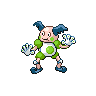 M.Mime femelle shiny dans Noire et Blanche