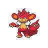 Flamoutan femelle shiny dans Noire et Blanche