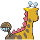 Girafarig femelle dans Diamant et Perle