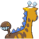 Girafarig mâle shiny dans Diamant et Perle